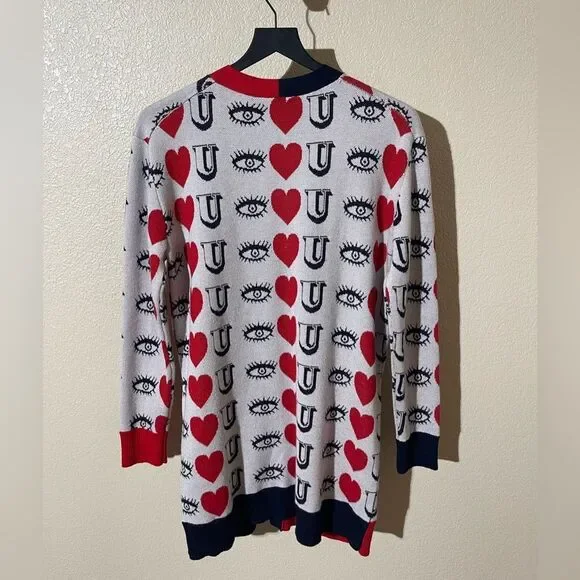 Libertine Women's Red and Black Cardigan Sweater - Picture 2 of 7